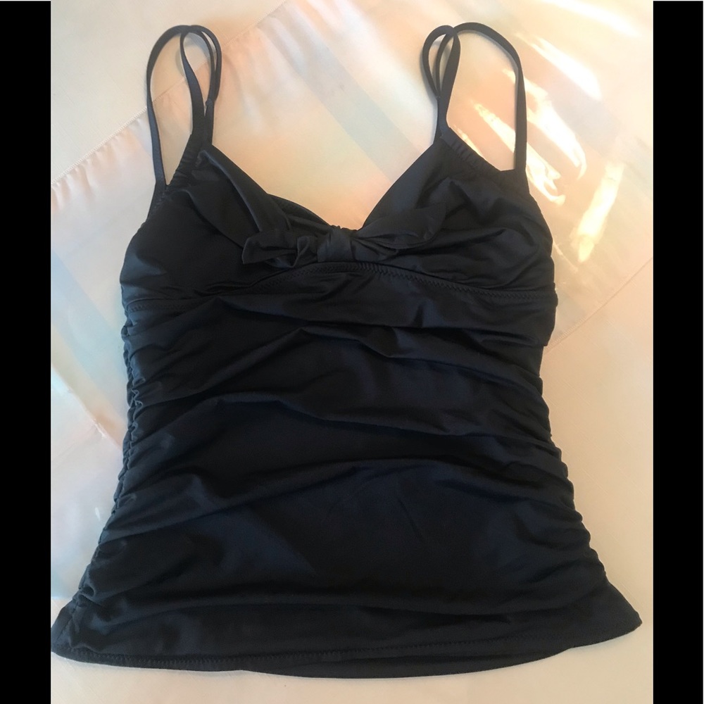 DKNY Black Tankini Top